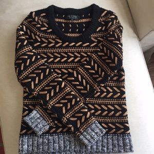 Rag & Bone black and gold sweater